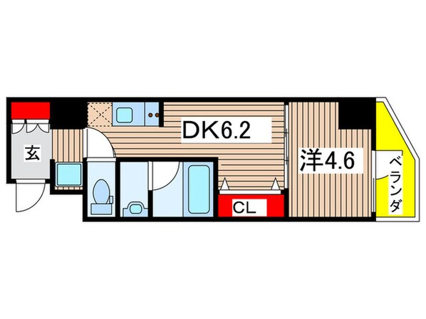 グランパセオ菊川の物件間取画像